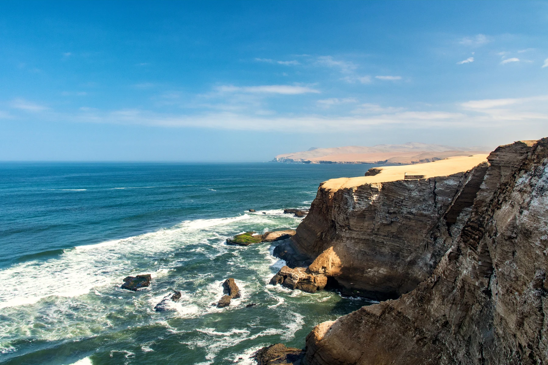 Coastal landscape within Paracas National Reserve